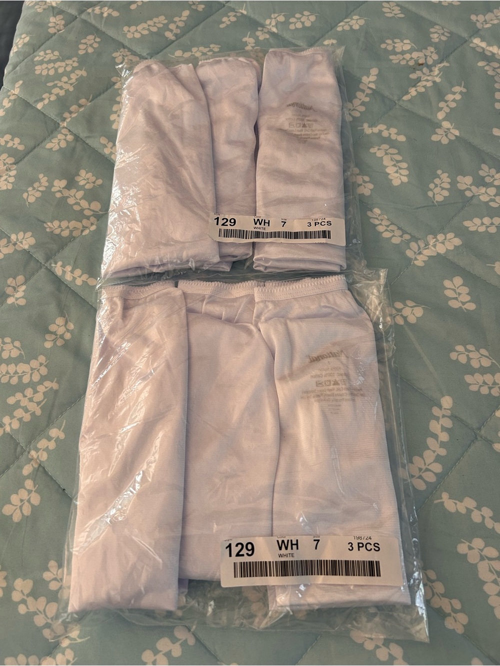 National Nylon Panties High Waisted Cotton Lined Crotch Style 129 BOGO Sz 7 New